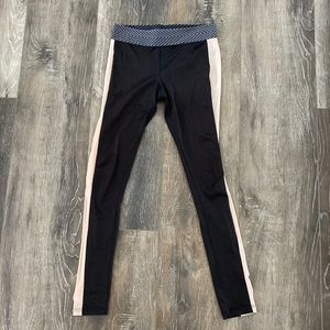 Olympia activewear Size small titan leggings black and nude sexy mesh side